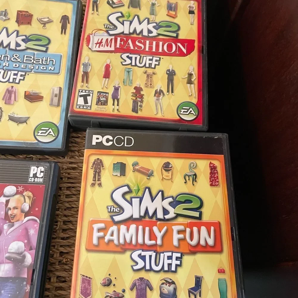 The SIMS PlayStation Vintage Side Video Game Lot PC DVD Pets Family Delux Sets
